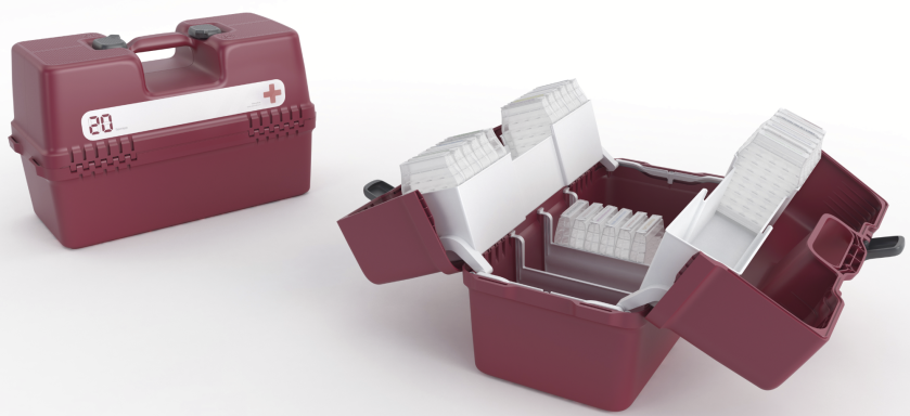 Medizin Koffer – 7 Werkzeuge als Komplettpaket Medical Case Werkzeugpaket mit Heißkanal- und Kaltkanaltechnik für PC ABS und PP