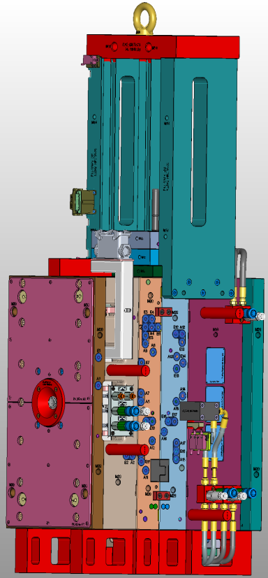 2-fach Werkzeug mit 600 mm Kernzug 2-fach Spritzgießwerkzeug mit 600 mm langem Kernzug für TPU Bauteile