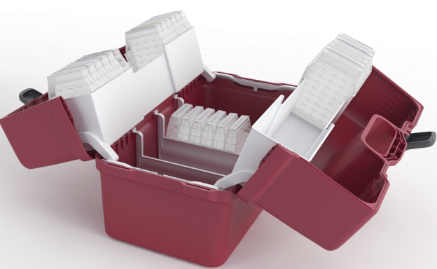 Komplettpaket aus 7 Spritzgießwerkzeugen für Medical Case Komplettpaket aus sieben Spritzgießwerkzeugen für die Medizin- und Pharmaindustrie